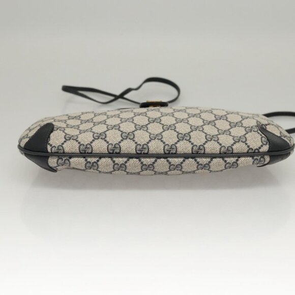 GUCCI GG Supreme Shoulder Bag PVC Navy Gold 39 02 026 Auth ep8170 - Picture 6 of 16